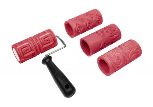 bigceramicstore-com,Amaco Clay Texture Roller Sleeve, Pre-Columbian Pattern,Amaco,Tools - Texture