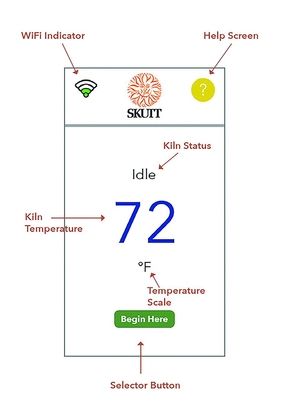 Skutt KMT-818 Ceramic Kiln with Digital Touchscreen Controller image 2