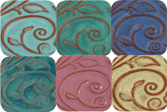 Amaco O Opalescent Glaze Class Pack 6