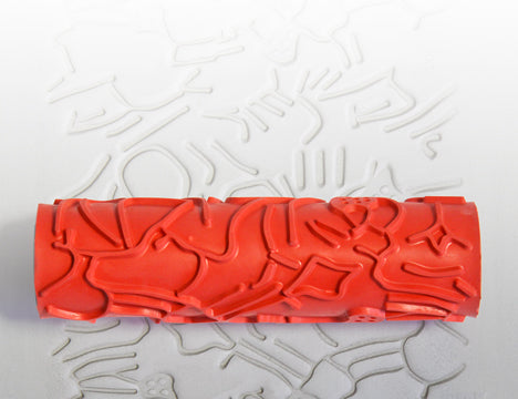 bigceramicstore-com,Xiem Art Roller, Tadpole Pattern,Xiem,Tools - Texture