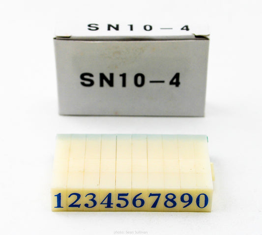Chinese Clay Art USA Number Stamp 10/set, 1/4” Tall image 1