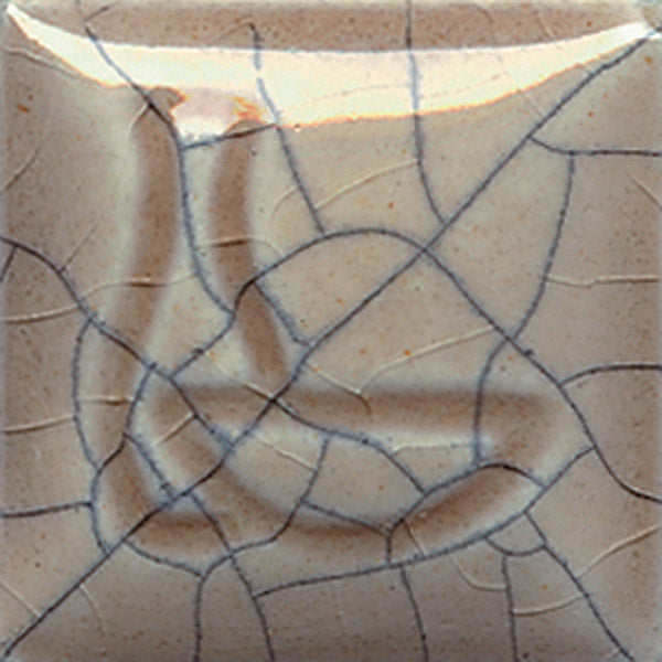 bigceramicstore-com,Duncan Crystals & Crackles Glazes Mocha Cream Crackle CR822,Duncan,Glazes - Low-fire