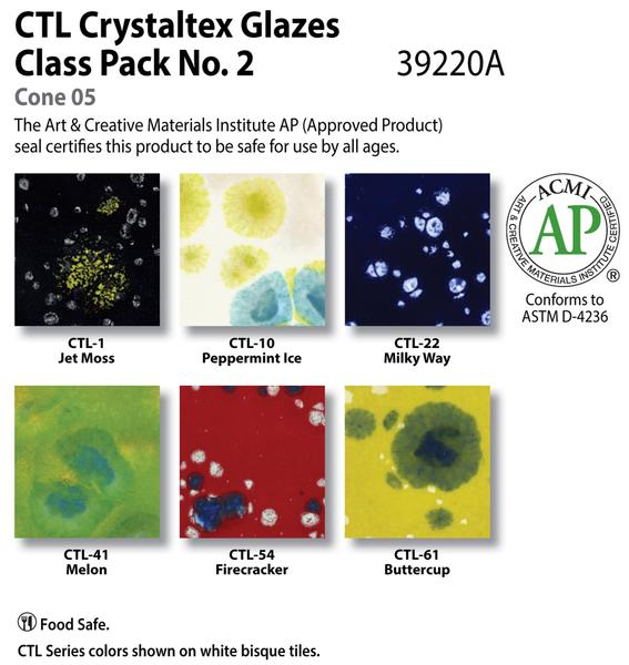 Amaco PC Potters Choice Glaze Class Pack 6 - #2