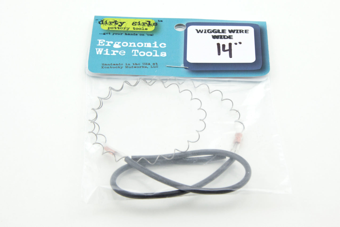 bigceramicstore-com,Dirty Girls Charcoal Handle 14" Ergo-Wide Wiggle Wire,Dirty Girls,Tools & Supplies