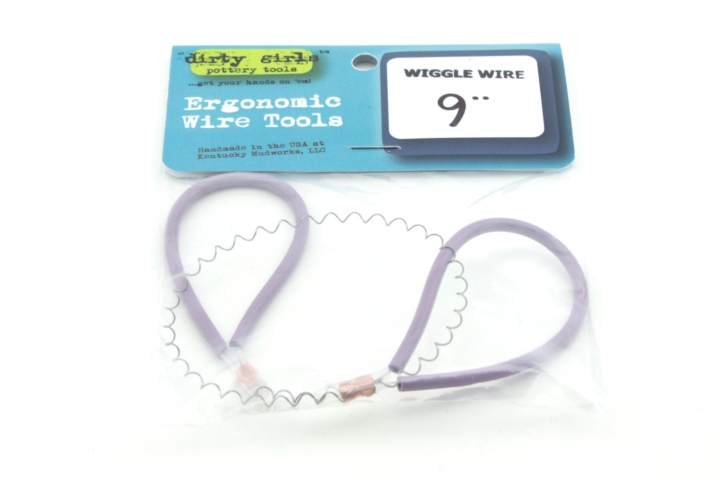 bigceramicstore-com,Dirty Girls Lavender Handle 9" Ergonomic Wiggle Wire,Dirty Girls,Tools & Supplies