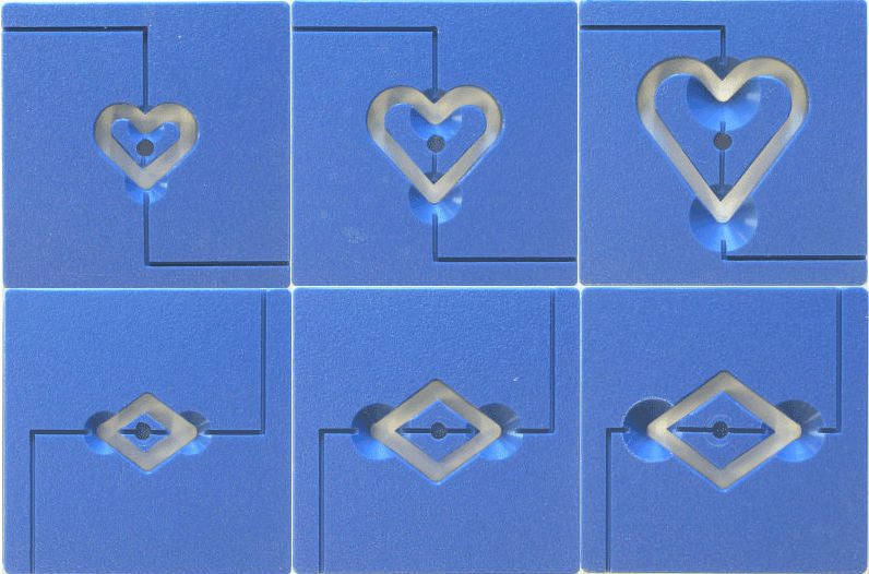 bigceramicstore-com,Die Set #4 - Hearts & Diamonds for 4" North Star Extruder (NS925),North Star,Equipment - Die Sets