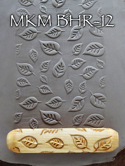 MKM BHR-12 Small Leaves Pattern Big Hand Roller image 2