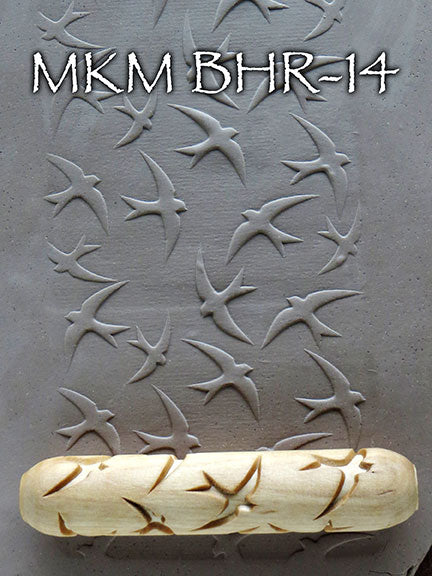 MKM BHR-14 Flying Swallows Pattern Big Hand Roller image 2