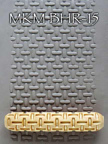 MKM BHR-15 Rattan Weave Pattern Big Hand Roller image 2