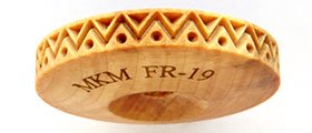 MKM FR-19 Zig Dots Pattern Finger Roller image 1