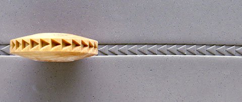 MKM FR-03 Triangles Pattern Finger Roller image 2