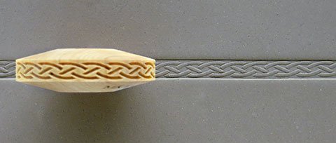 MKM FR-09 Braid Pattern Finger Roller image 2