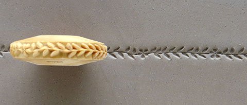 MKM FR-10 Vine Pattern Finger Roller image 2