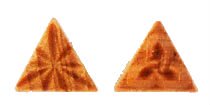 MKM Sts-11 Small Triangle Wood Stamp image 1