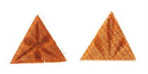 MKM Sts-6 Small Triangle Wood Stamp image 1
