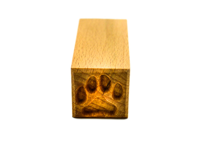 MKM Ssm-144 Medium Square Wood Stamp, Paw Print image 3