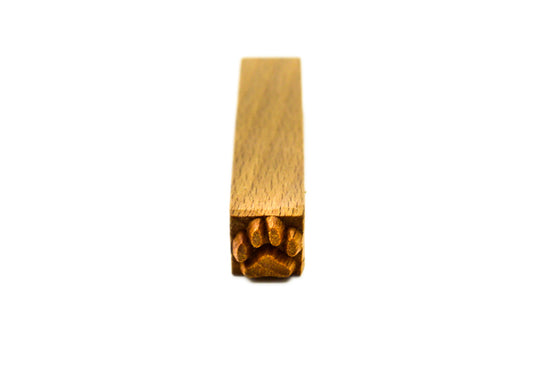 MKM Sss-144 Small Square Wood Stamp, Dog Paw image 1