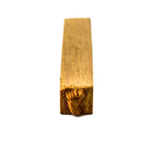 MKM Sss-147 Small Square Wood Stamp, L and R Footprint image 1