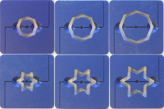 bigceramicstore-com,Die Set #1 - Octagon & Stars for 4" North Star Extruder (NS925),North Star,Equipment - Die Sets