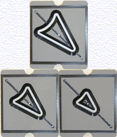 bigceramicstore-com,North Star Big Blue Test Tile Die Set (2", 3", 4" Hollow Isosceles Triangles) ,North Star,Equipment - Die Sets