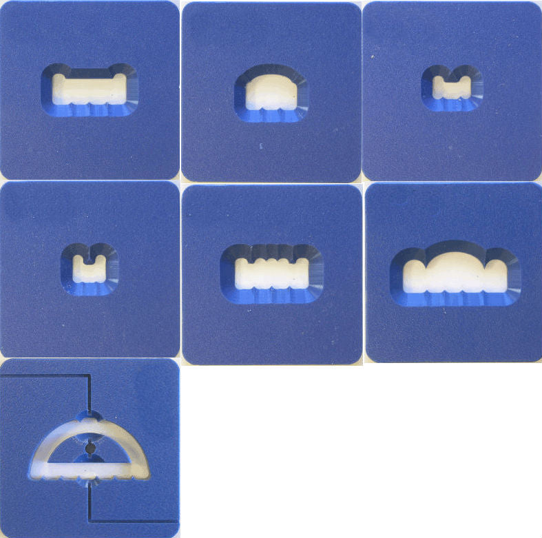 bigceramicstore-com,Die Set #3 - Tile Accessory Dies for Northstar Extruder (NS925),North Star,Equipment - Die Sets