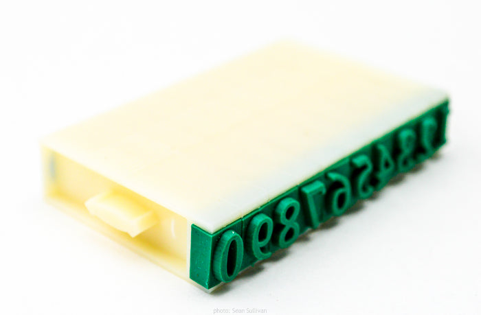 Chinese Clay Art USA Number Stamp 10/set, 1/4” Tall image 6