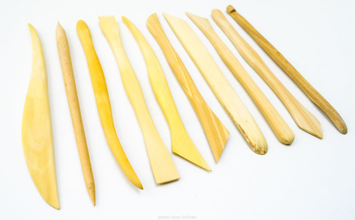 bigceramicstore-com,Chinese Clayart 8" Modeling Tools, Set of 10,Chinese Clay Art,Tools - Sets