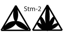 MKM Stm-2 Medium Triangle Wood Stamp image 2