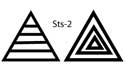MKM Sts-2 Small Triangle Wood Stamp image 2
