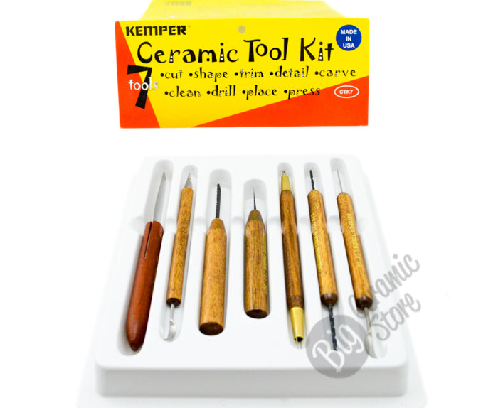 Kemper Ceramic Tool Kit set of 7  Ceramic tools, Pottery tools, Ceramics