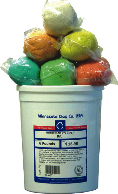 Minnesota Clay Rainbow Air-Dry Clay, Black image 4