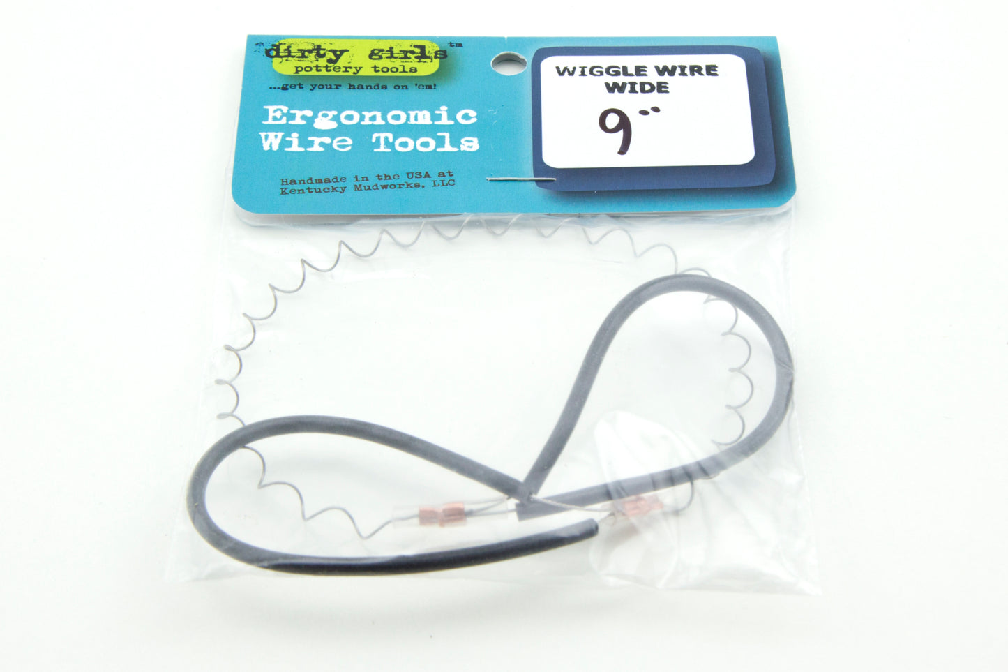 bigceramicstore-com,Dirty Girls Charcoal Handle 9" Ergo-Wide Wiggle Wire,Dirty Girls,Tools & Supplies