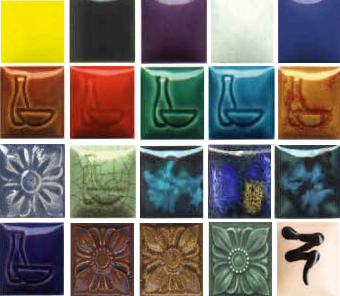 Low Fire Glaze Sample Pack, Duncan 20 pieces , Big Ceramic Store