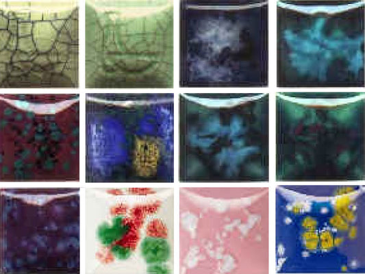 bigceramicstore-com,Duncan Crystals and Crackles, 11 Pack 4 oz,Duncan,Glazes