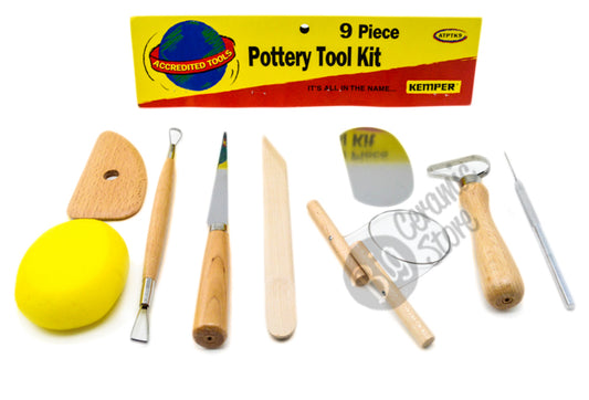bigceramicstore-com,Kemper 9-Piece Pottery Tool Kit,Kemper,Tools - Tool Kits