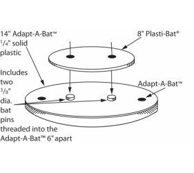 bigceramicstore-com,Amaco Adapt-a-Bat, Drilled,Amaco,Bats - Drilled