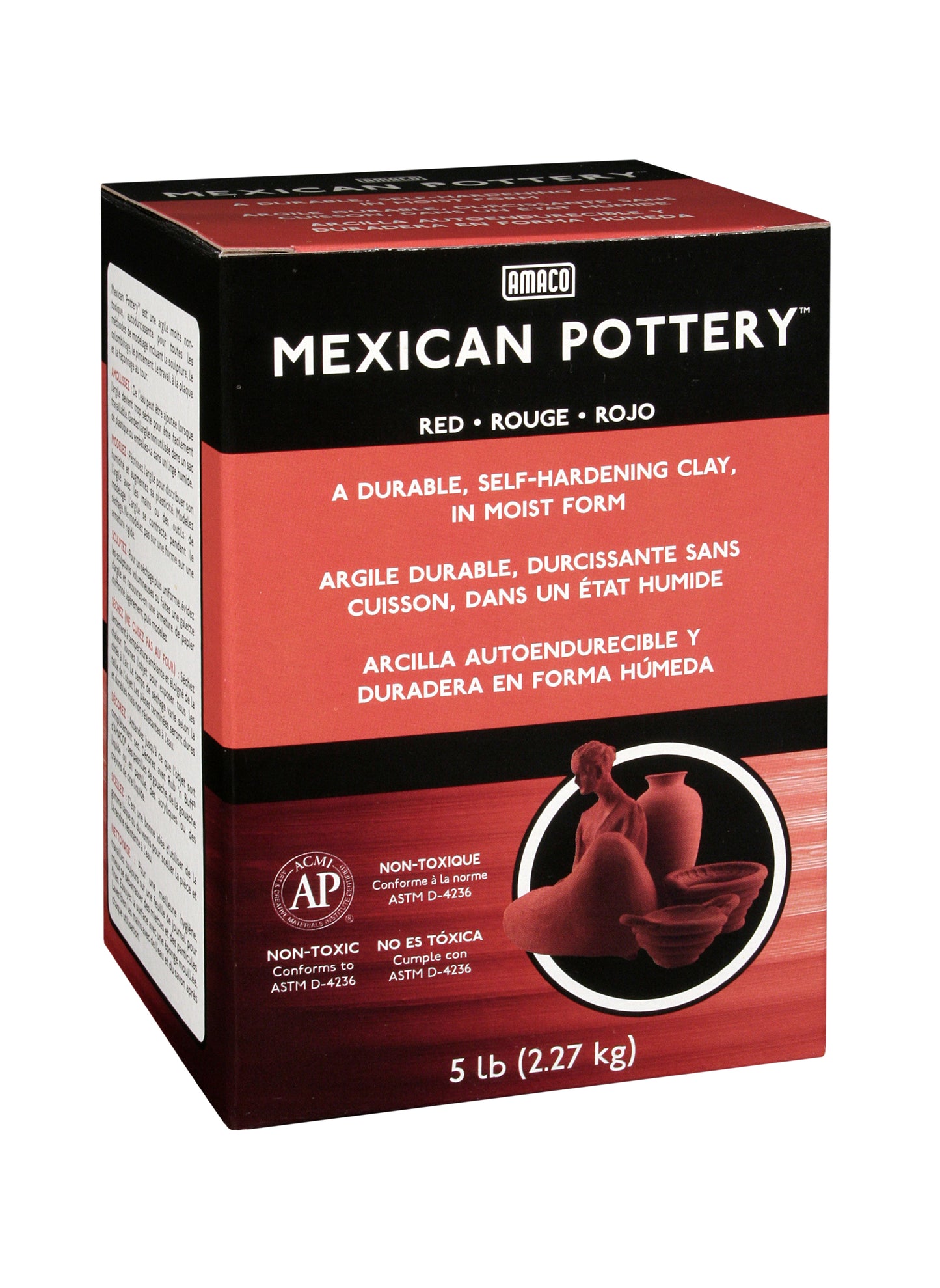 bigceramicstore-com,Amaco Mexican Pottery Clay,Amaco,Clay - Self-Hardening