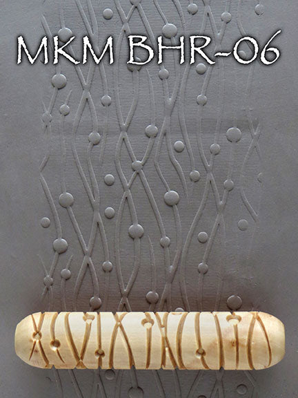 MKM BHR-06 Dots and Lines Pattern Big Hand Roller image 2