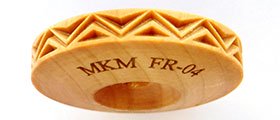 MKM FR-04 Fancy Zig Zag Pattern Finger Roller image 1