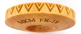 MKM FR-18 Double V Pattern Finger Roller image 1