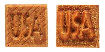 MKM Sss-148 Small Square Wood Stamp, USA image 1