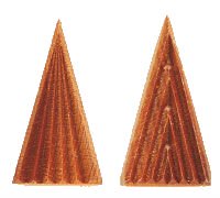 MKM Stm-T1 Medium Tall Triangle Wood Stamp image 1