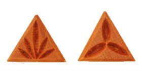MKM Stm-2 Medium Triangle Wood Stamp image 1