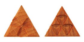MKM Stm-5 Medium Triangle Wood Stamp image 1