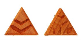 MKM Stm-10 Medium Triangle Wood Stamp image 1