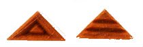 MKM Sts-R1 Small Right Triangle Wood Stamp image 1