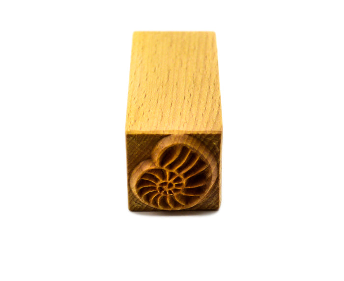 MKM Ssm-121 Medium Square Wood Stamp, Ammonite image 1