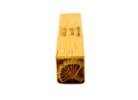 MKM Sss-107 Small Square Wood Stamp, Gingko Leaf image 1