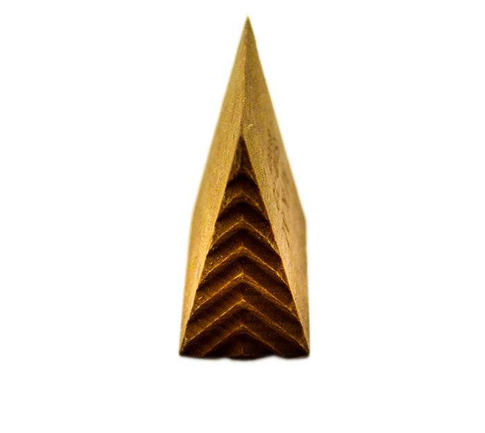 MKM Stm-T2 Medium Tall Triangle Wood Stamp image 2