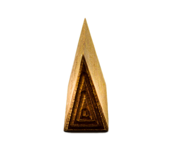 MKM Stm-T2 Medium Tall Triangle Wood Stamp image 1